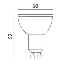 230V PIRN LED GU10 4W 300LM SOE VALGUS 3000K KOBI