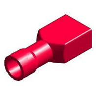 JUHTMEOTSIK LAPIK "EMA" KAETUD PUNANE 6,3X0,8MM BLISTER 10TK M+