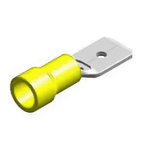 JUHTMEOTSIK LAPIK "ISA" KOLLANE 6,3X0,8MM 100TK M+