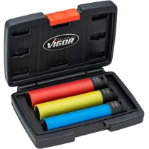 3-OS. 150MM PIKKUSTE VALUVELJE LÖÖKPADRUNITE KOMPL. 17-19-21MM 1/2" VIGOR