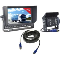 JUHTMEGA TAGURDUSKAAMERA KOMPLEKT VIGNAL IP69K + 7" EKRAAN +20M KAABEL 12/24V
