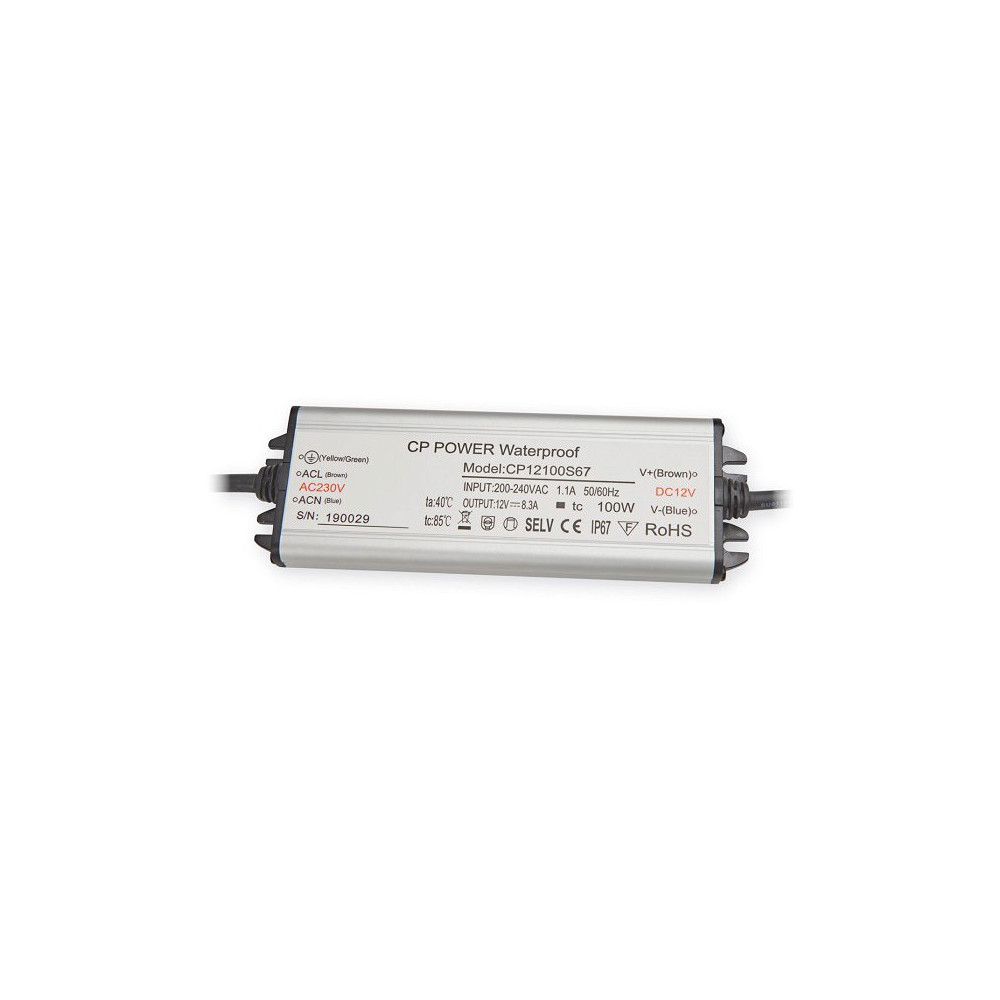 LED TOITEPLOKK 230V 12,5A 12V 150W IP67 PRO KOBI