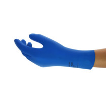 Latex chemical gloves Ansell AlphaTec 87-195, size 8