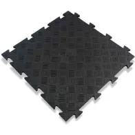 TÖÖKOJA PÕRANDAKATE/PÕRANDAMOODUL, PVC, MUST 500X500X8MM ARTPLAST