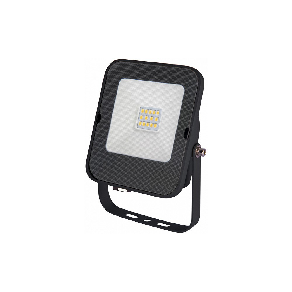 230V LED PROZEKTOR MHN 10W 800LM 102,5X90MM NEUTRAALVALGE, MUST IP65 G KOBI