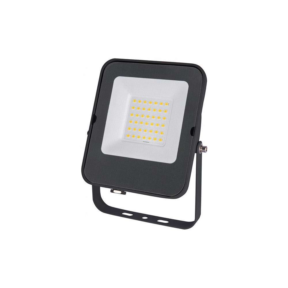 230V LED PROZEKTOR MHN 30W 2400LM 127,5X110MM NEUTRAALVALGE, MUST IP65 G KOBI