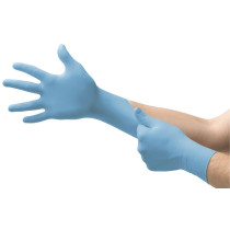 Disposable nitrile gloves Ansell Microflex 92-134, 100 pcs, 0,07mm blue, size S (6.5-7)