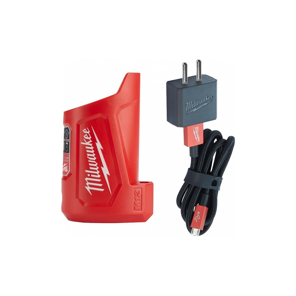 AKULAADIJA/AKUPANK M12 AKUDELE USB JA 230V MILWAUKEE