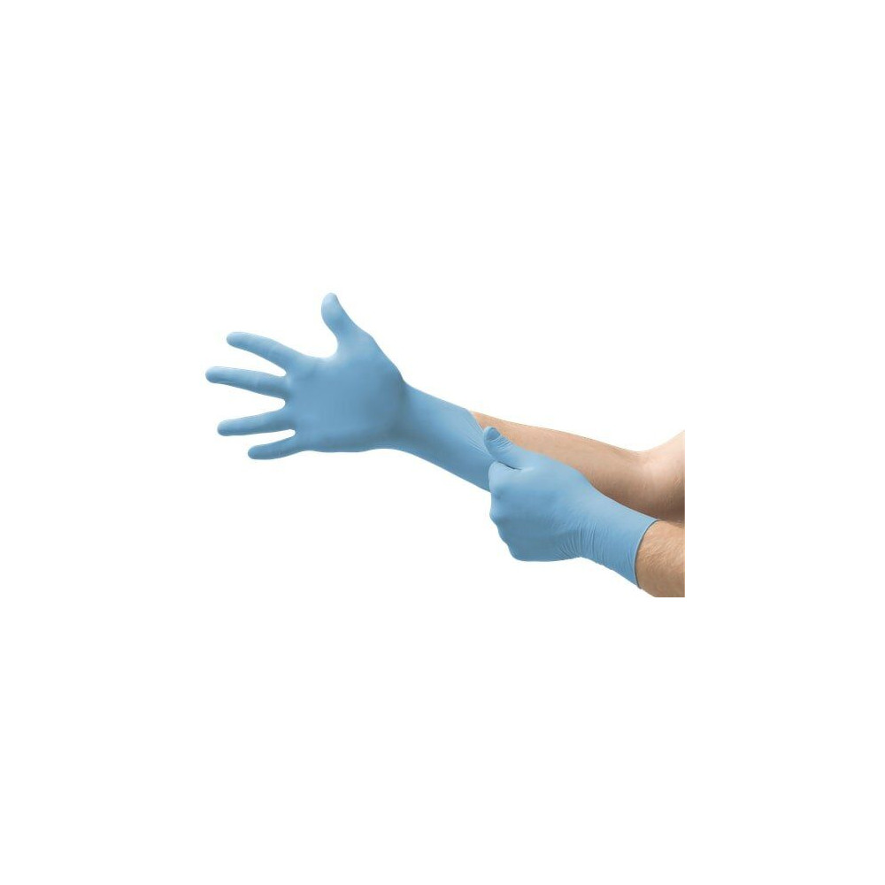 Disposable nitrile gloves Ansell TouchNTuff® 92-670, 100 pcs, 0,13mm thick, size M (7.5-8) blue