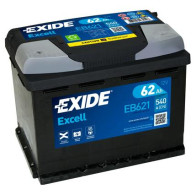 EXIDE 62AH 540A 242X175X190 EXCELL +/-
