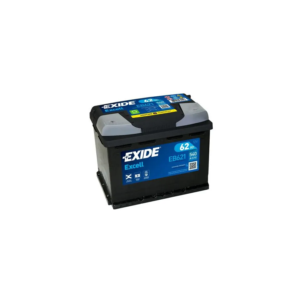 EXIDE 62AH 540A 242X175X190 EXCELL +/-