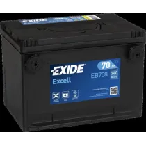 EXIDE 70AH 740A 260X180X186 USA +/-
