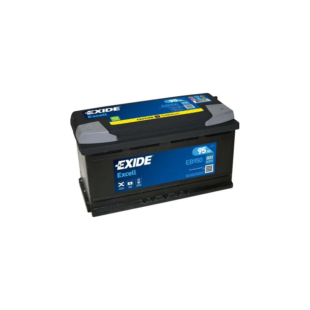 EXIDE 95AH 800A 353X175X190 EXCELL -/+