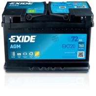 EXIDE 72AH 760A 278X175X190 AGM Start/