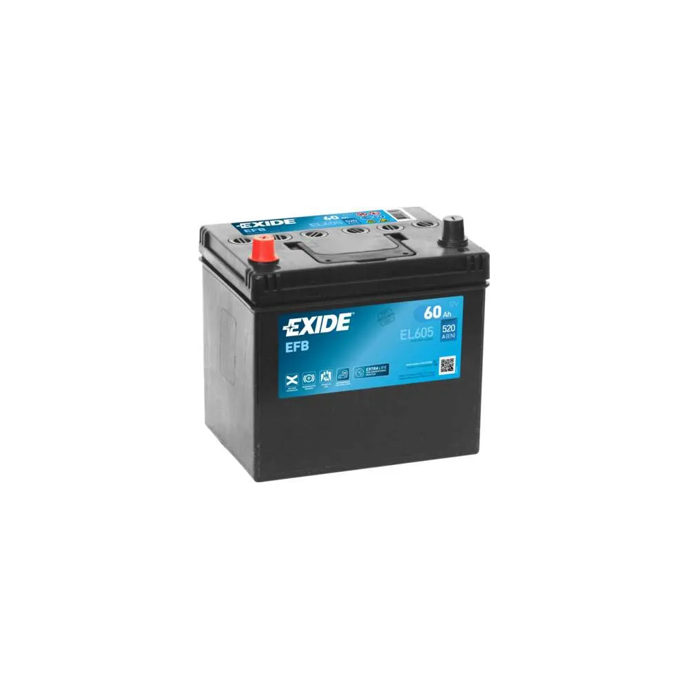 EXIDE 60AH 520A 230X173X222 EFB Start/St