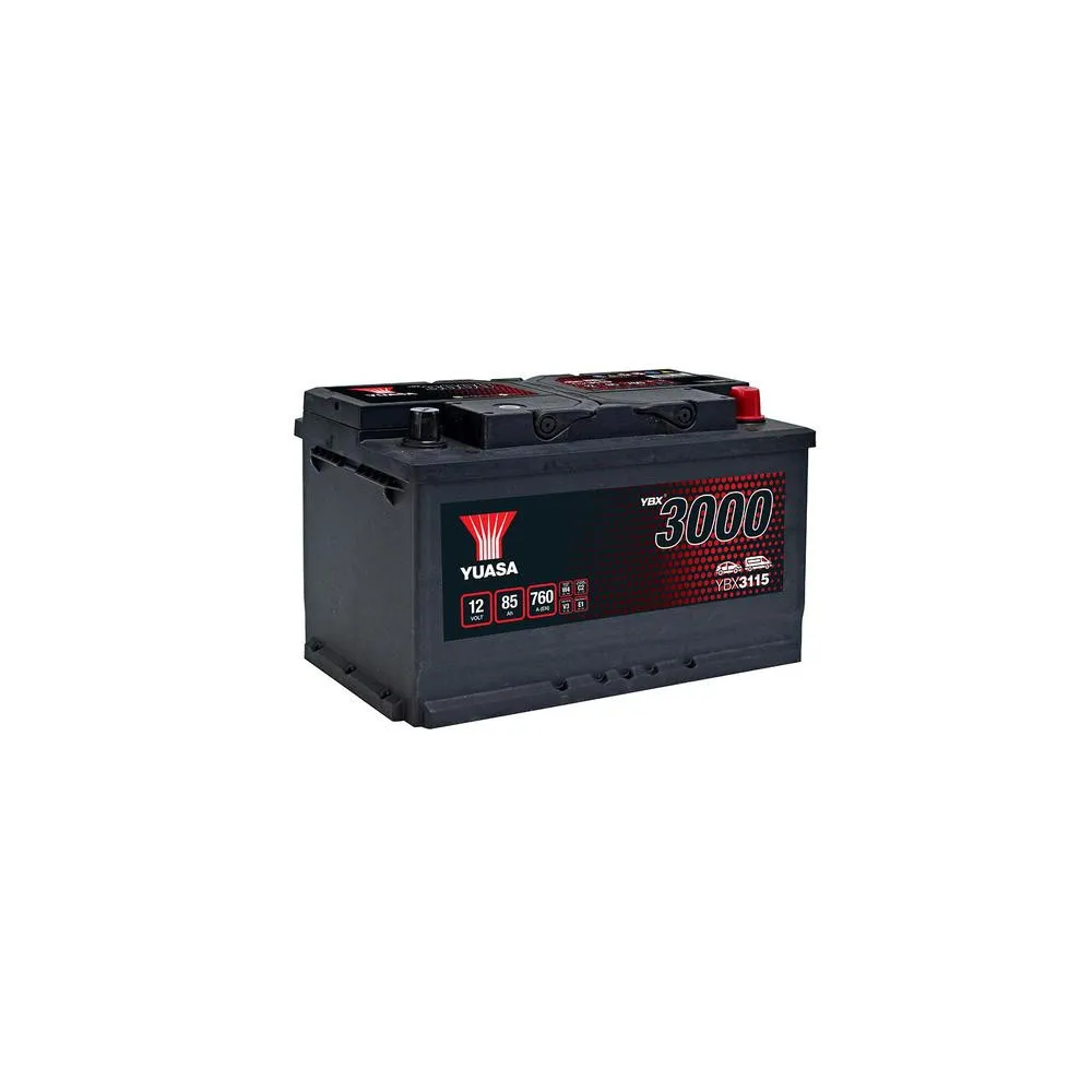 YUASA 12V 85Ah 760A SMF 317X175X190 -/+