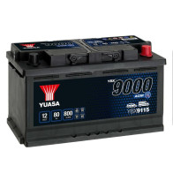 YUASA 12V 80Ah 800A AGM 317X175X190 -/+