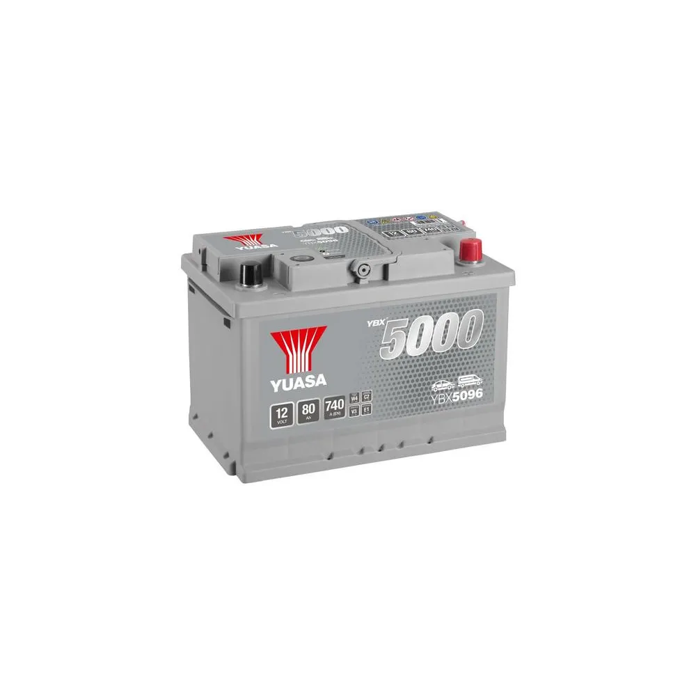 YUASA 12V 80Ah 740A 278X175X190 -/+