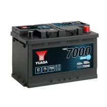 YUASA 12V 75Ah 700A EFB 278X175X190 -/+