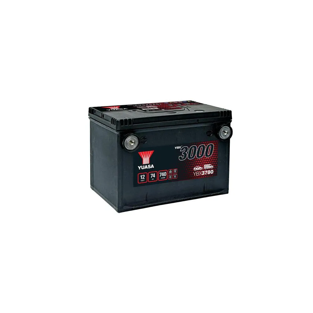 YUASA 12V 74Ah 740A SMF 260X183X185 +/-