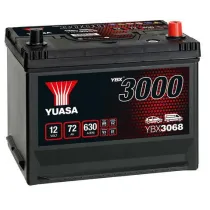 YUASA 12V 72Ah 630A SMF 269X174X223 -/+
