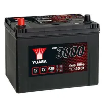 YUASA 12V 72Ah 630A SMF 258X174X225 +/-