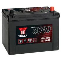 YUASA 12V 72Ah 630A SMF 258X174X225 -/+