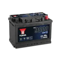 YUASA 12V 70Ah 760A AGM 278X175X190 -/+