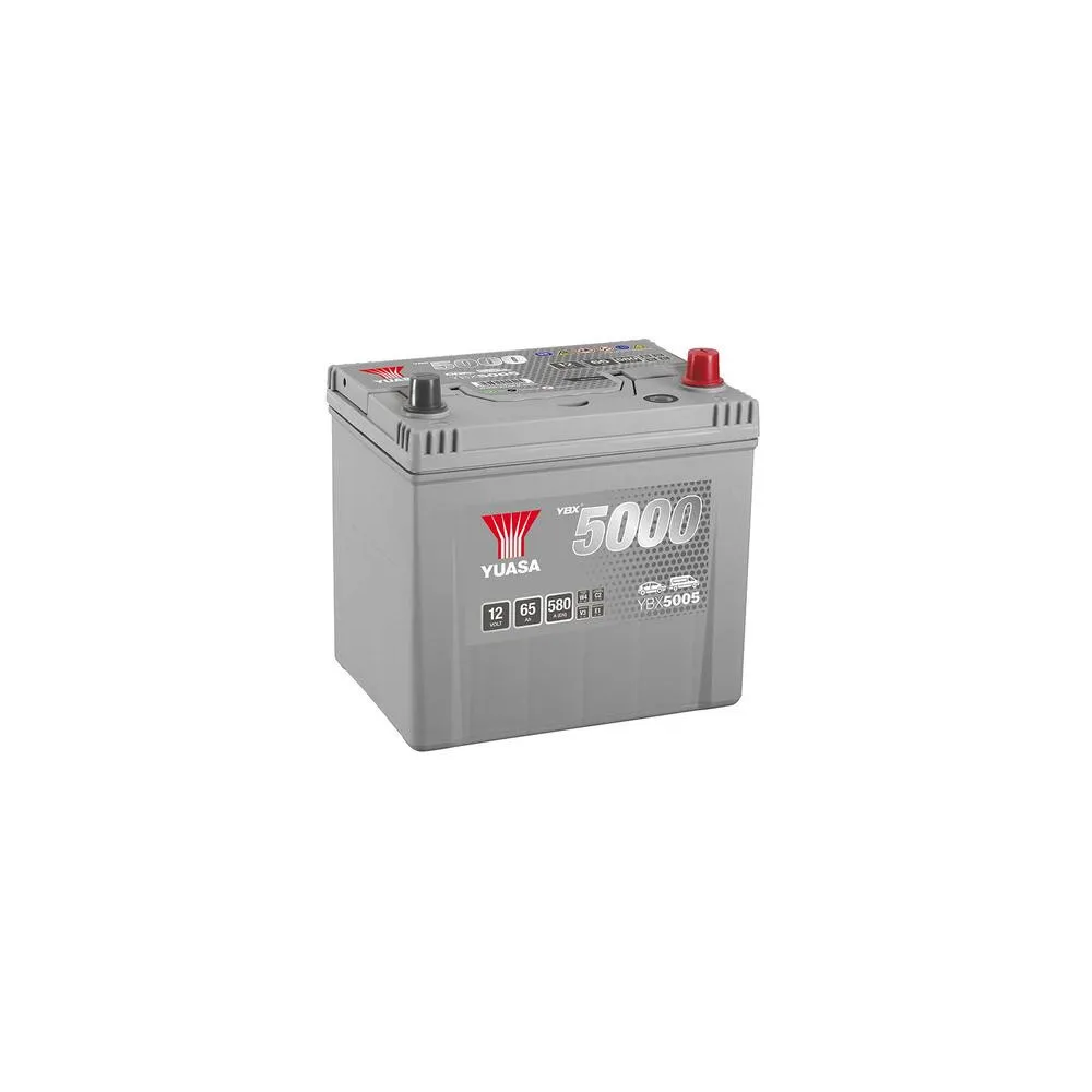 YUASA 12V 65Ah 580A 232X173X225 -/+