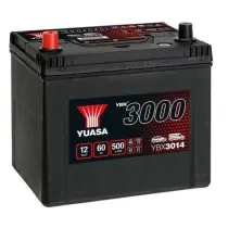 YUASA 12V 60Ah 500A SMF 231X173X225 +/-