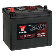 YUASA 12V 60Ah 500A SMF 231X173X225 +/-