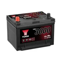 YUASA 12V 50Ah 530A SMF 236X182X177 +/-