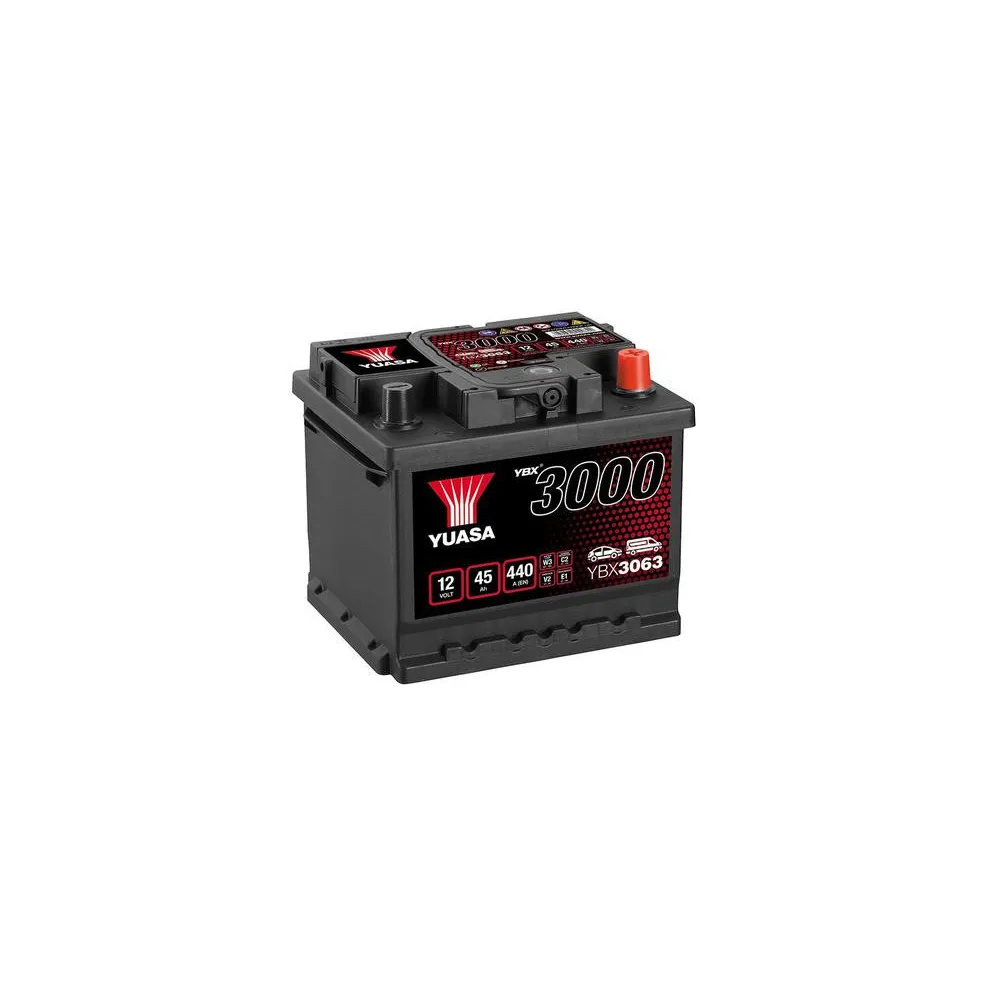 YUASA 12V 45Ah 440A SMF 207X175X175 -/+