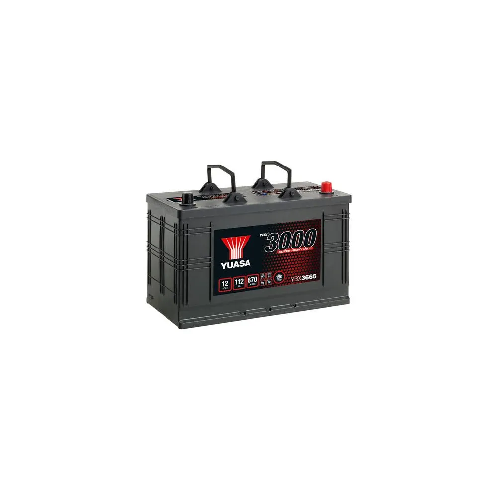 YUASA 12V 112Ah 870A SMF 346X173X234 -/+