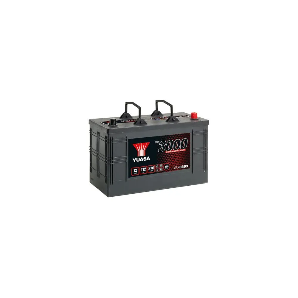 YUASA 12V 112Ah 870A SMF 346X173X234 -/+