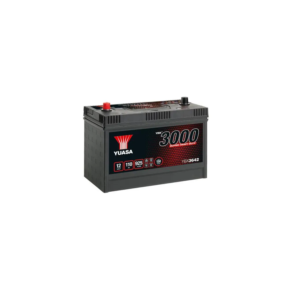 YUASA 12V 110Ah 925A 329X173X240 keskel