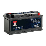 YUASA 12V 105Ah 950A AGM 393X175X190 -/+