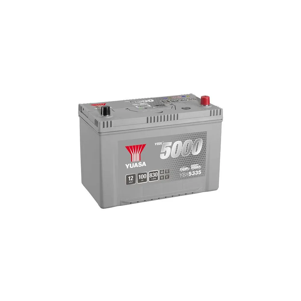 YUASA 12V 100Ah 830A 304X173X225 -/+