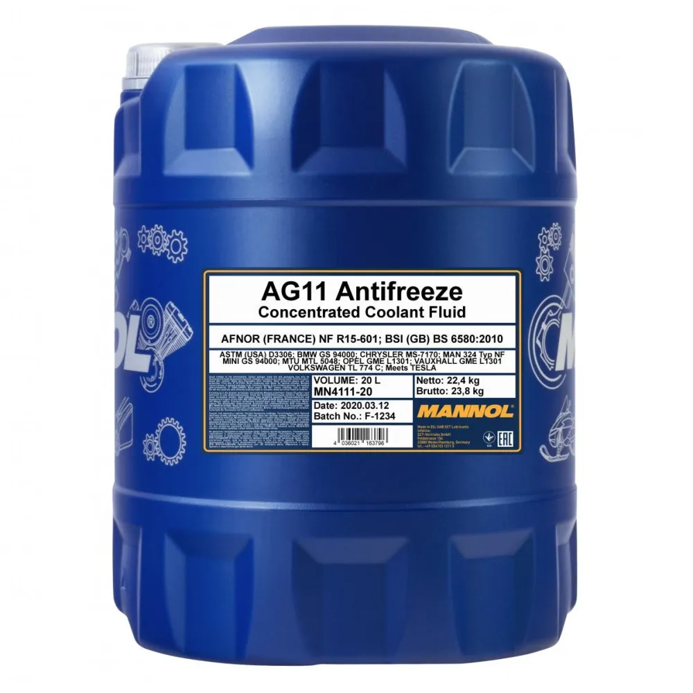 Mannol 4111 jahutusvedelik AG11 Longterm (kontsentraat) 20L