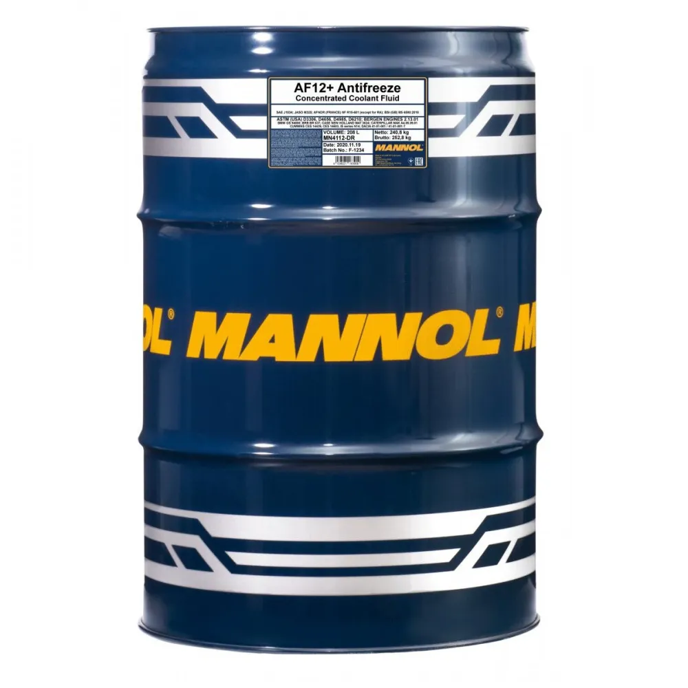 Mannol 4112 jahutusvedelik AF12+ Red L (kontsentraat) 208L