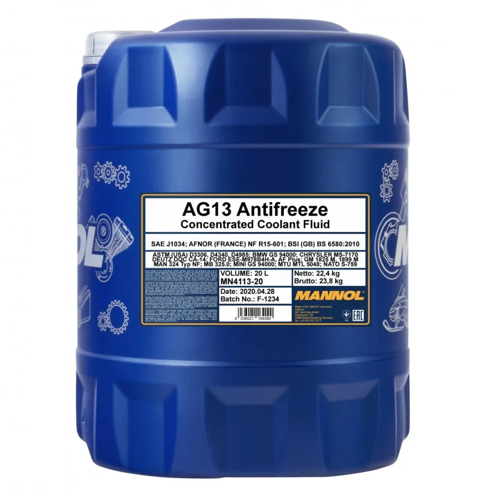 Mannol 4113 jahutusvedelik AG13 Hightec (kontsentraat) 20L
