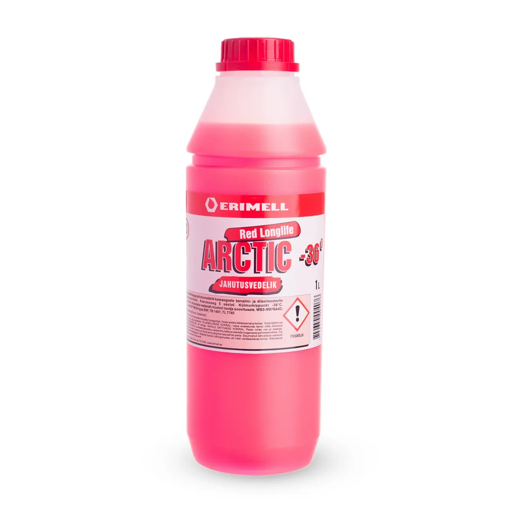 Erimell jahutusvedelik Arctic Red Longlife -36C 1L