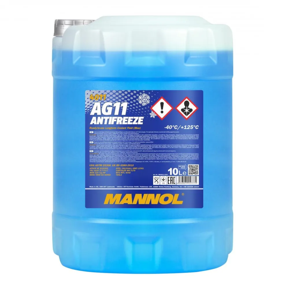 Mannol 4011 jahutusvedelik AG11 Longterm -40C 10L