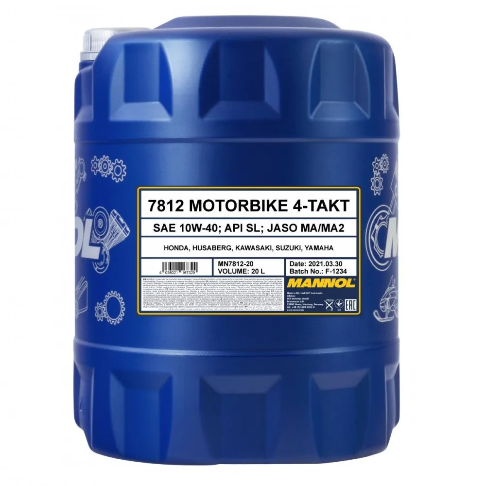 Mannol 7812 4-Takt Motorbike 10W40 60L
