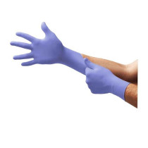 Disposable nitrile gloves Ansell Microflex 93-843, 0.65 AQL,100 pcs, 0,11mm blue, size M (7,5-8)