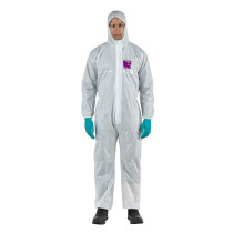 Disposable coverall Type 5/6 Ansell Alphatec 1500 Plus, white, size L