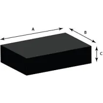 KUMMIPADI AUTOTÕSTUKILE KANDILINE 160X120X100MM ITALMATIC