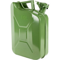 10L PLEKKKANISTER/TERASKANISTER/METALLKANISTER "STEELFUEL" JBM