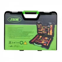 26-OS. VDE/1000V TÖÖRIISTAKOMPL. KOHVRIS 1/2"+TÖÖRIISTAD JBM