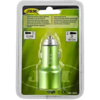 2XUSB ADAPTER 12/24V SIGARETI SÜÜTAJASSE 1,0A/2,1A JBM